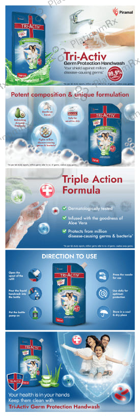 Tri Activ Germ Protection Handwash 750ml