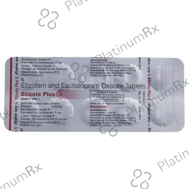 Etizola Plus 5 Tablet 10s