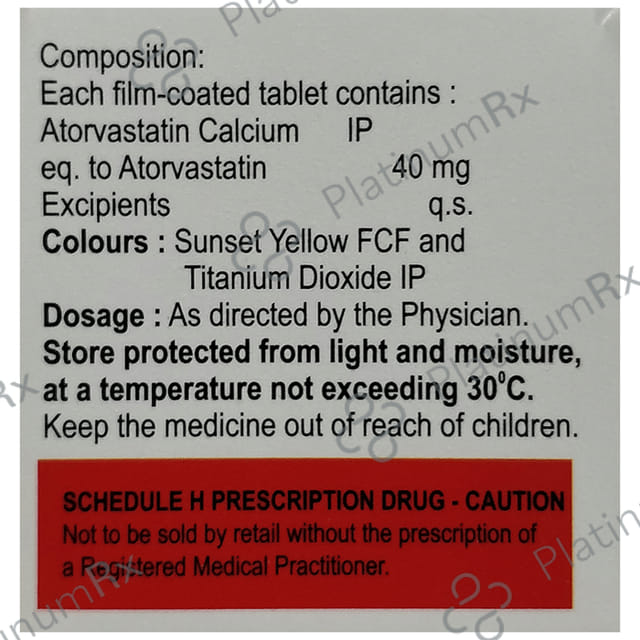 Atorcaid 40mg Tablet 10s