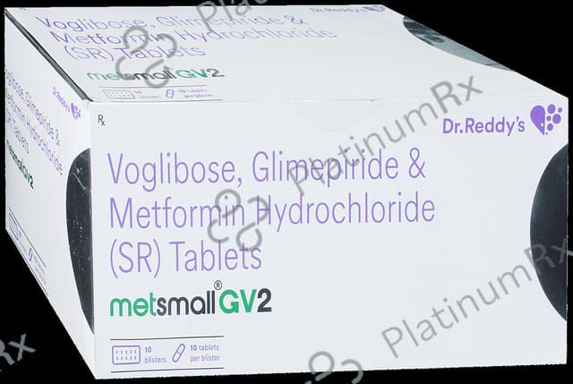 Metsmall GV 2/500/0.2mg Tablet SR 10s
