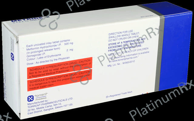 Metride 2/500mg Tablet PR 15s