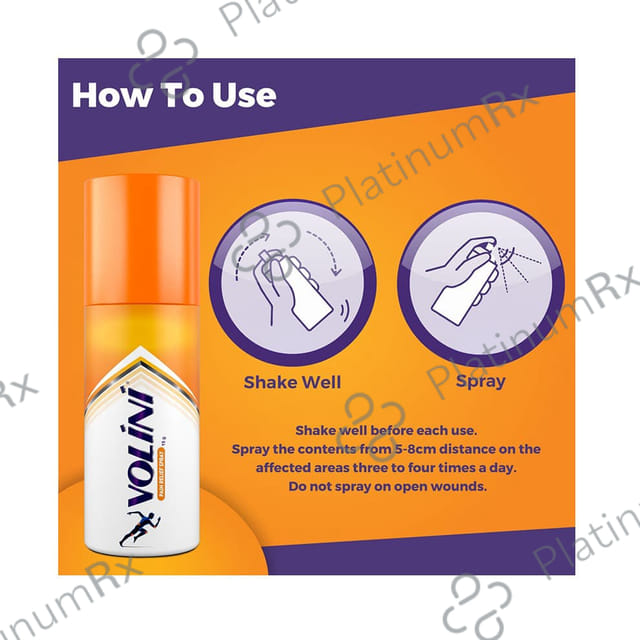 Volini Spray 15gm with Volini Pain Relief Gel 4gM Free