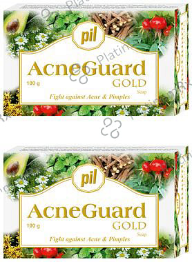 PIL Acneguard Gold Soap- Fight Against Acne & Pimples 2 Soap