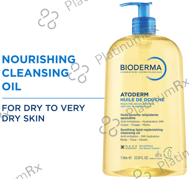 Bioderma Atoderm Huile De Douche Ultra Nourishing Anti Irritation Cleansing Oil 1Ltr