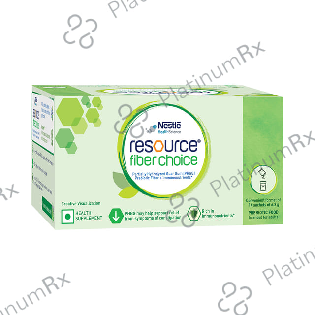 Nestle Resource Fiber Choice, Partially Hydrolyzed Guar Gum (PHGG), Prebiotic Fiber + Immunonutrients (6.2gm Each)