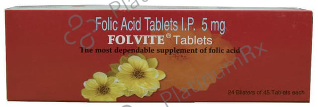 Folvite 5mg Tablet 45s