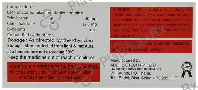 Telmecaid CH40 Tablet