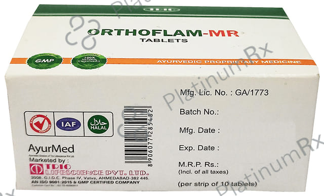 Trio Orthoflam MR Tablet (10 Each) 1 Strip 1s