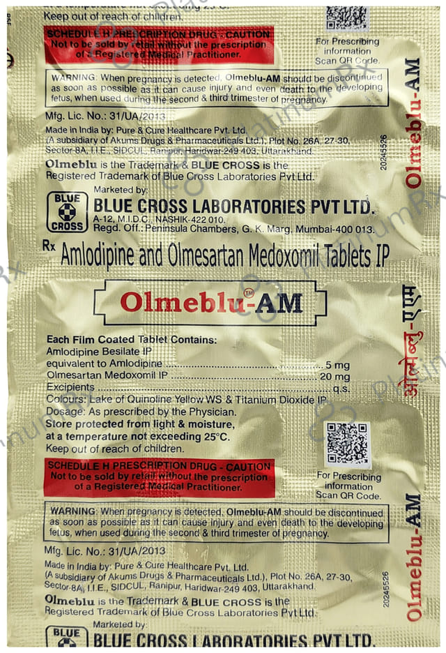Olmeblu AM 5/20mg Tablet 15s