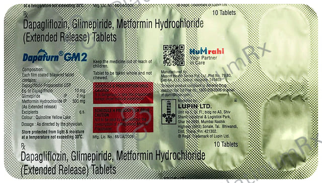 Dapaturn GM 1/10/500mg Tablet 10s