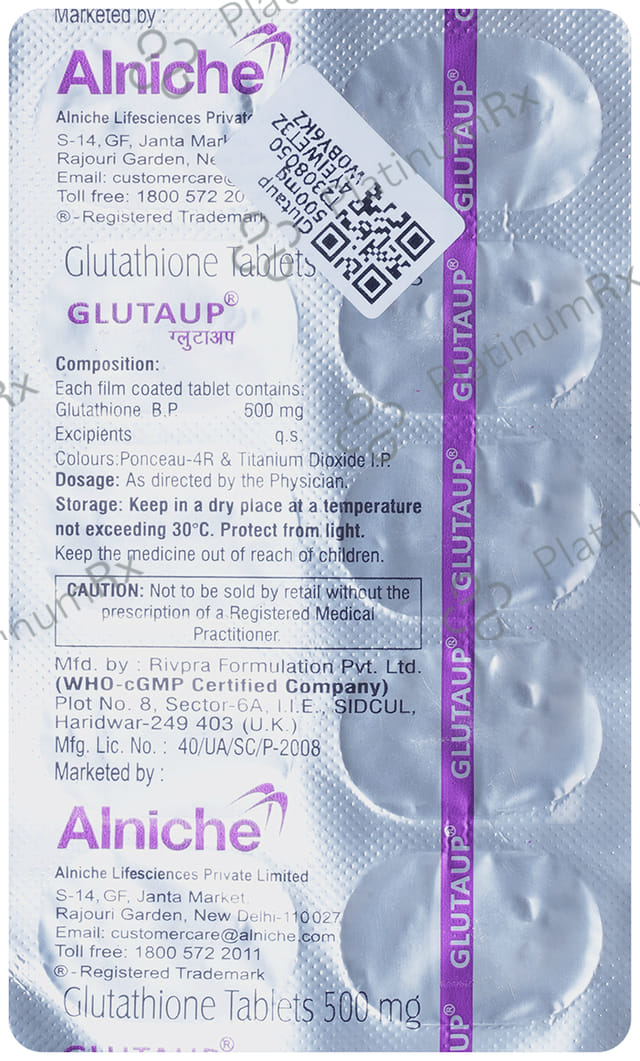 Glutaup 500mg Tablet 10s