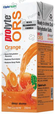 Prolyte ORS Ready To Drink Orange Flavour 200ml