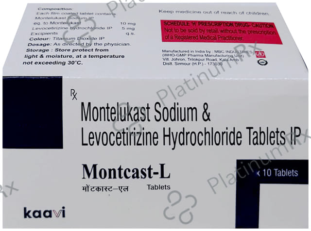 Montcast 5/10mg L Tablet 10s