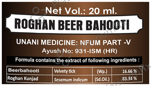 Cipzer Roghan Beer Bahooti