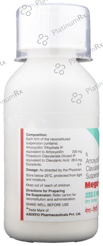 Mega CV 228.5mg Dry Syrup 60ml