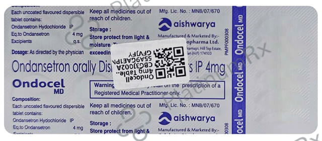 Ondocell 4mg Tablet MD