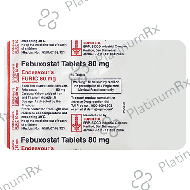 Furic 80mg Tablet 15s