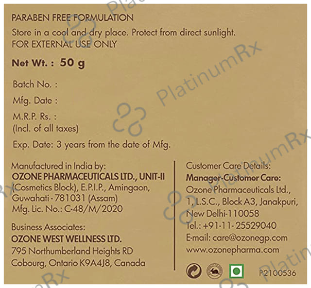 Ozone Glo Radiance Butter Blend Massage Cream 200 gm