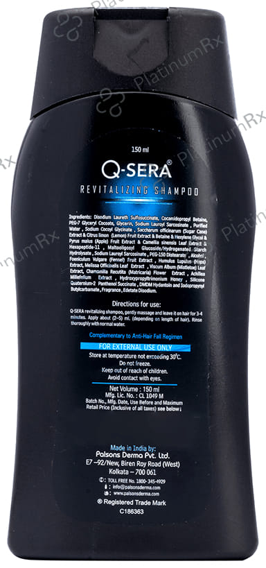 Q Sera Revitalizing Shampoo 150ml