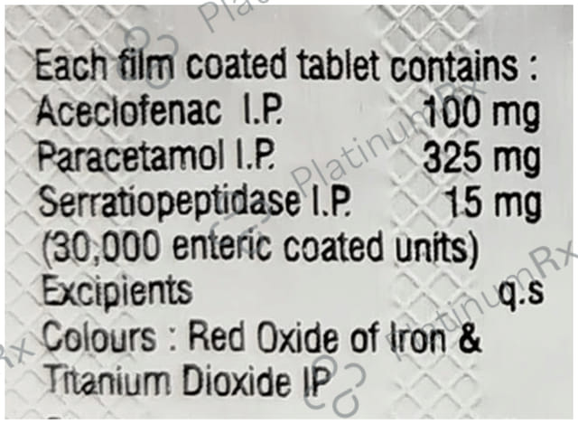 Dolgon SP 100/325/15mg Tablet 10s