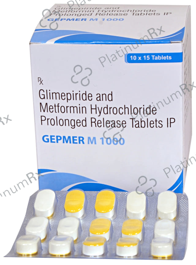 Gepmer M 2/1000mg Tablet PR 15s