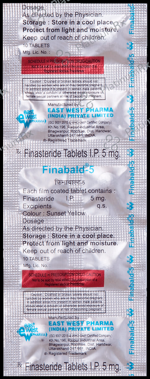 Finabald 5mg Tablet 10s