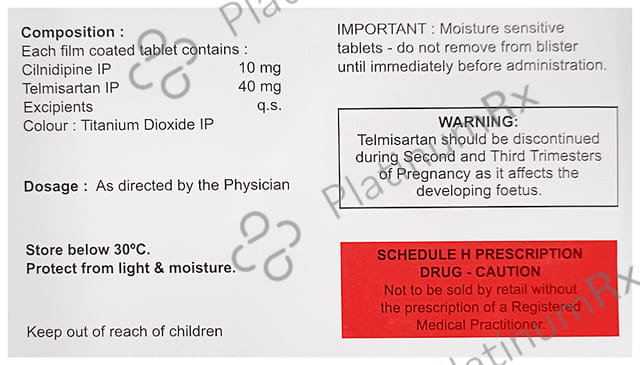 Cinod T 10/40mg Tablet 20s
