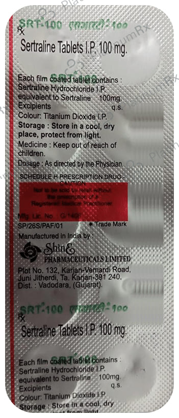 S R T 100mg Tablet