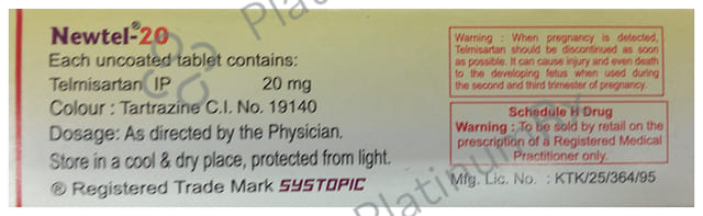 Newtel 20mg Tablet 10s