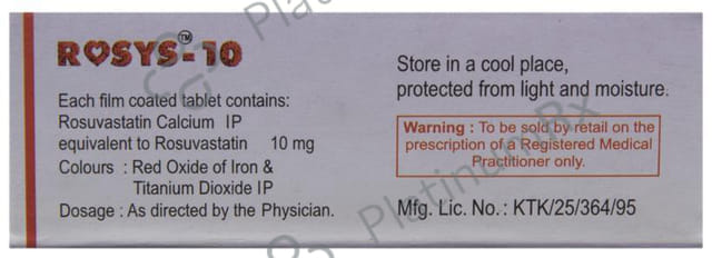 Rosys 10mg Tablet 10s