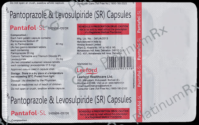 Pantafol SL Capsule SR 10s