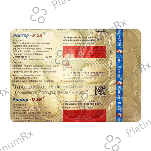 Pantop D 30/40mg Capsule SR 15s