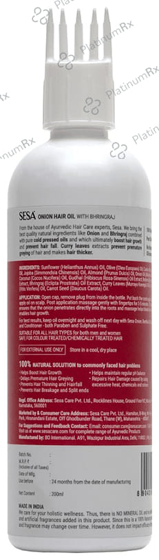 Sesa Onion Hair Oil 200ml