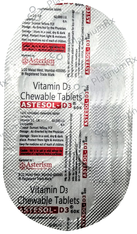 Astesol D3 60K Chewable Tablet
