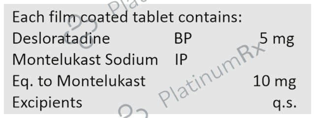 Defoz M 5/10mg Tablet 10s