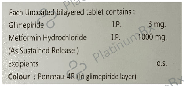 Bipride M 3mg/1000mg Tablet