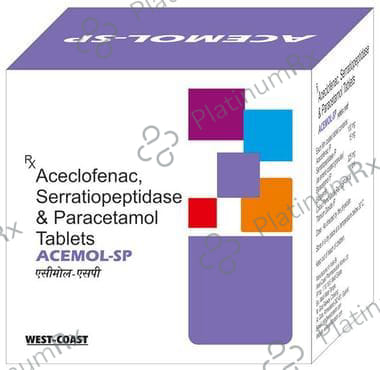 Acemol SP 100/325/15mg Tablet 10s West-Coast Pharmaceutical Works Ltd.