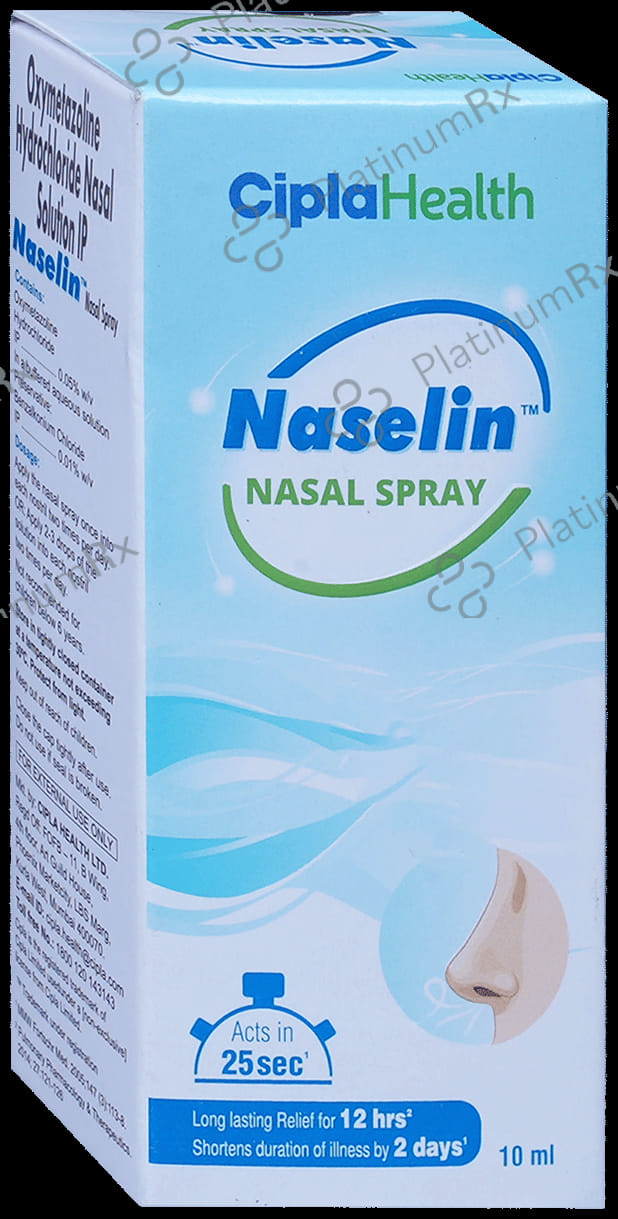 Naselin 0.05% Nasal Spray 10ml