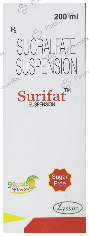 Surifat Oral 1000mg Suspension Mango Sugar Free 200ml