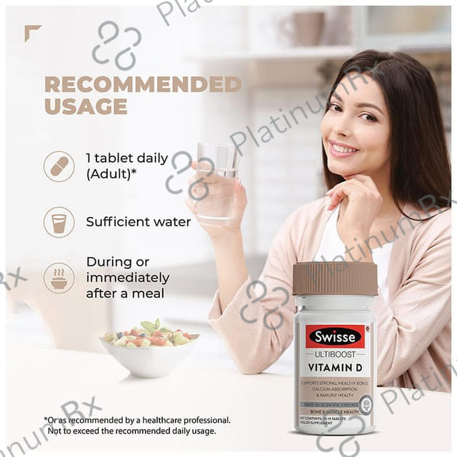 Swisse Ultiboost Vitamin D Tablet for Healthy Bones & Muscles