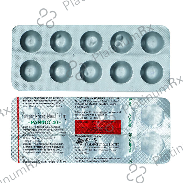 Panido 40mg Tablet 10 tablets