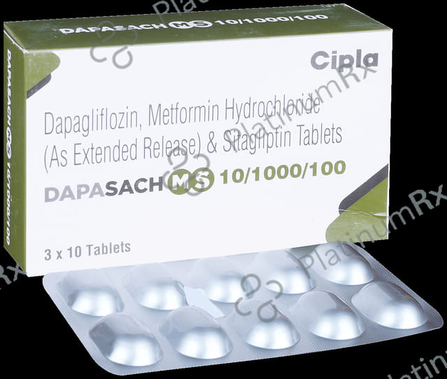 DapaSach MS 10/1000/100 Tablet ER