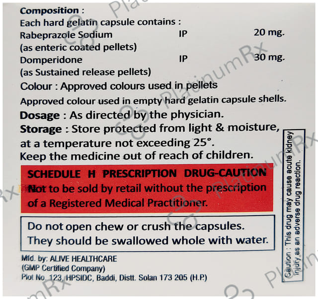 Rabaliz D 30/20mg Capsule SR 10s