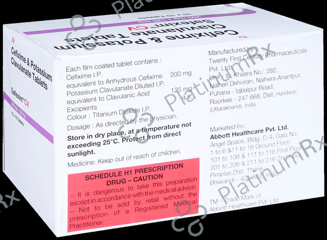 Safexim CV 200/125mg Tablet 10s