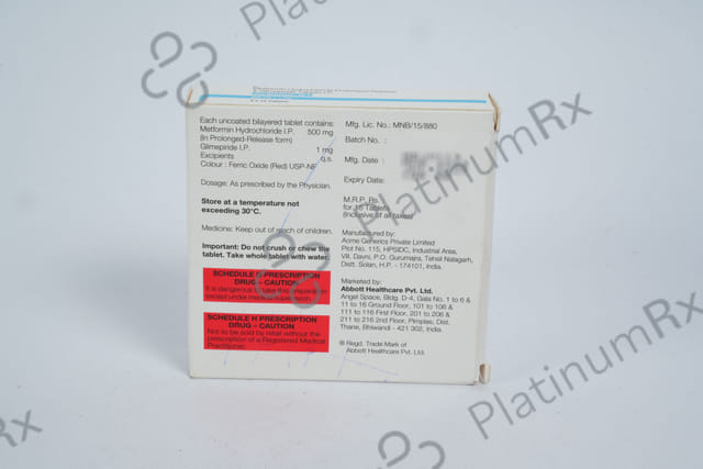 AB Glymprd M 1/500mg Tablet SR 15s