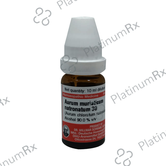 Dr Willmar Schwabe Germany Aurum muriaticum Natronatum Dilution 30