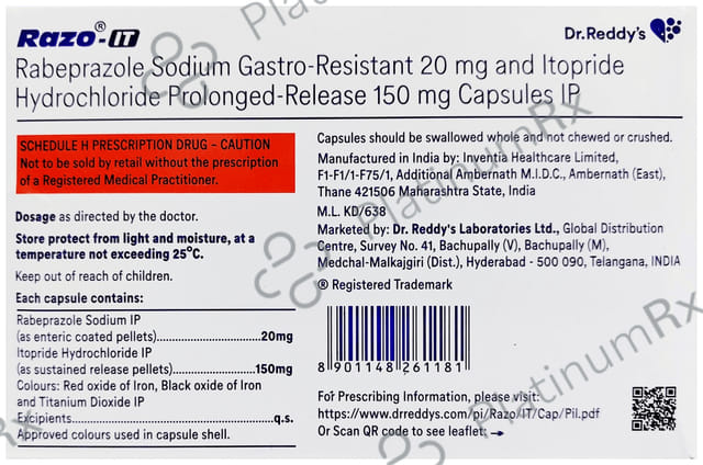 Razo IT 150/20mg Capsule 10s