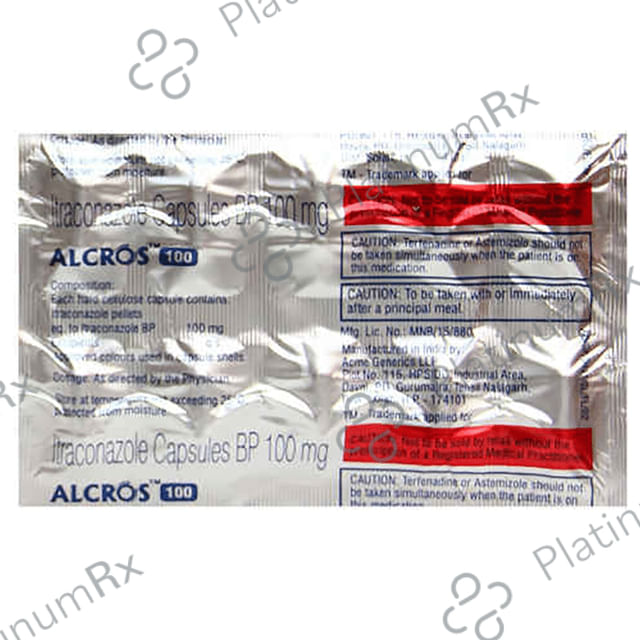 Alcros 100mg Capsule 10s