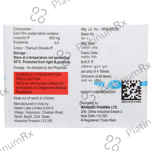 Lizoforce 600mg Tablet 4s
