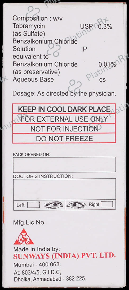 Nebracin 0.3% Eye Drop 5ml